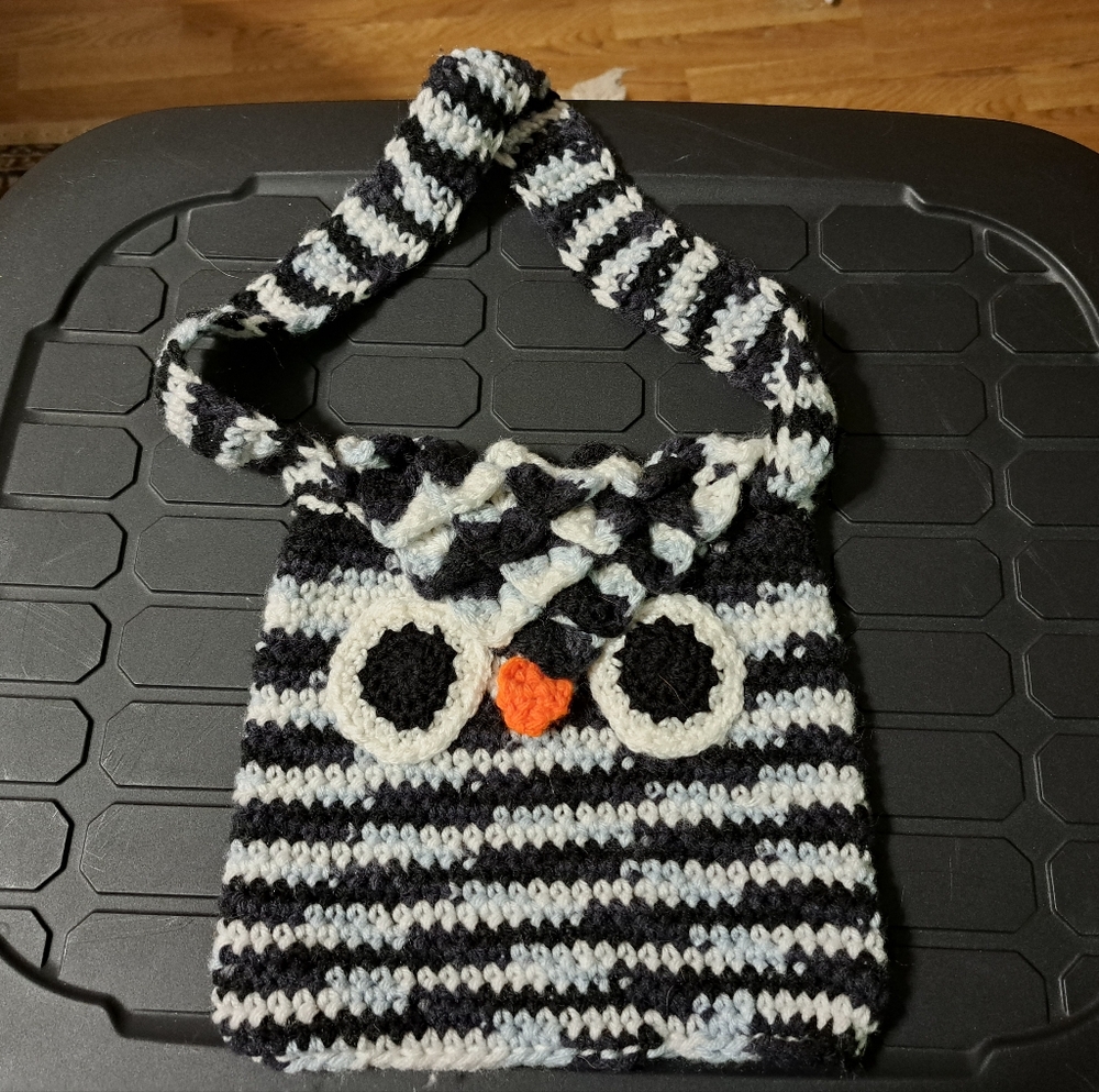 Hand Crocheted Owl Purse